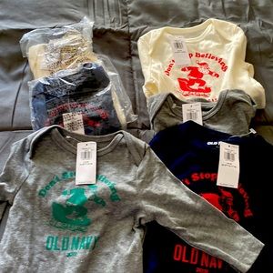 New newborn long sleeve Old Navy tees